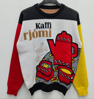 Kaffi Rjómi prjónuð