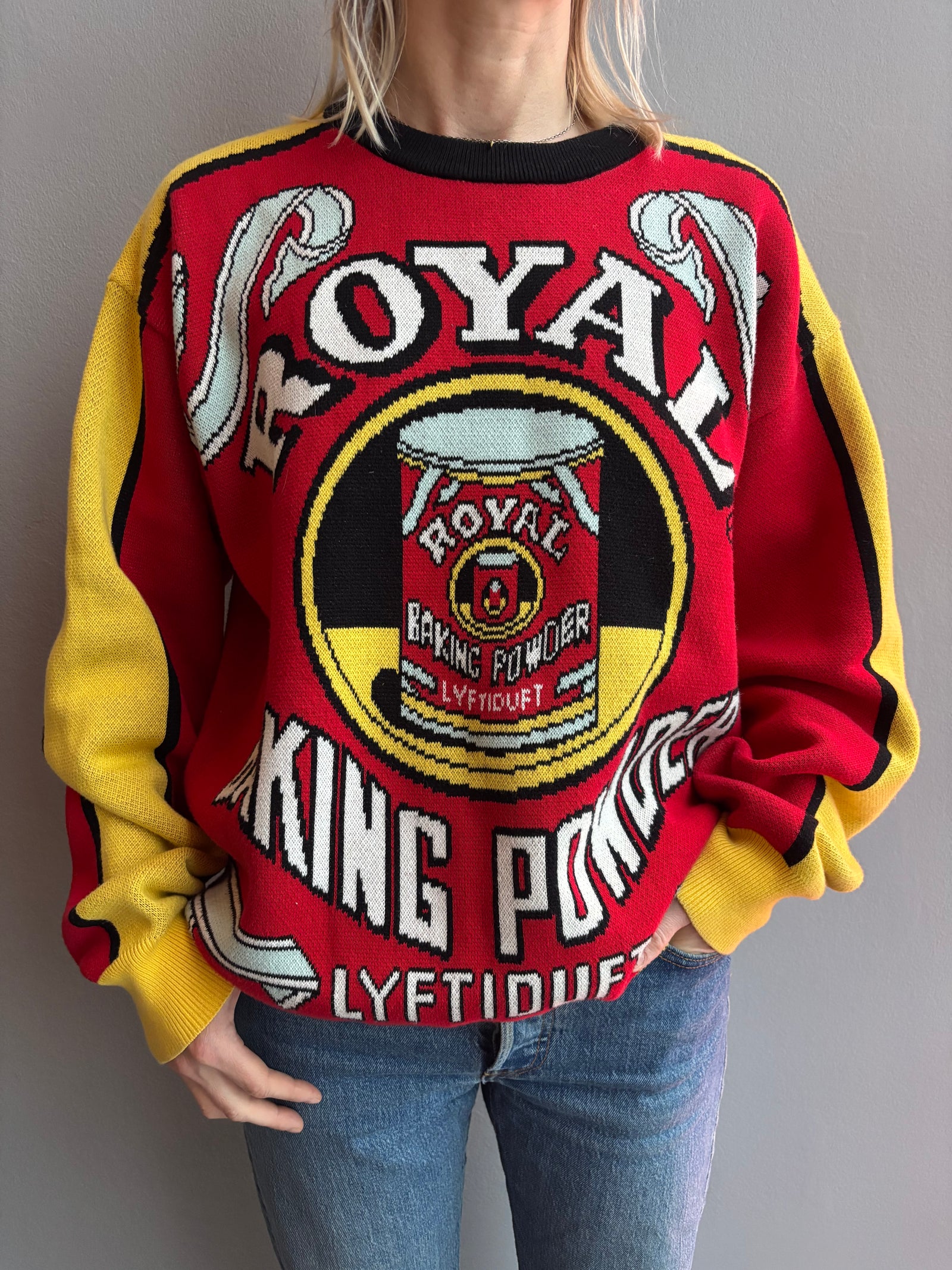 Royal lyftiduft prjónuð