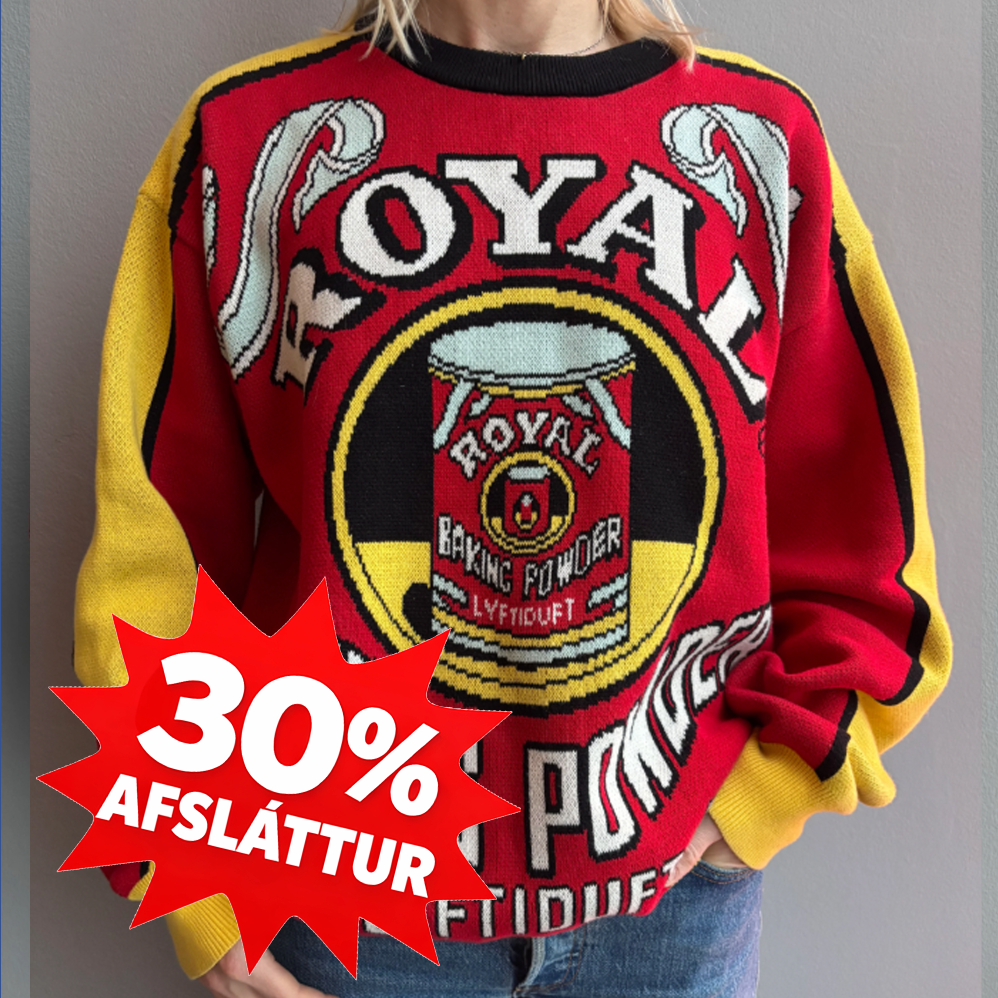 Royal lyftiduft prjónuð