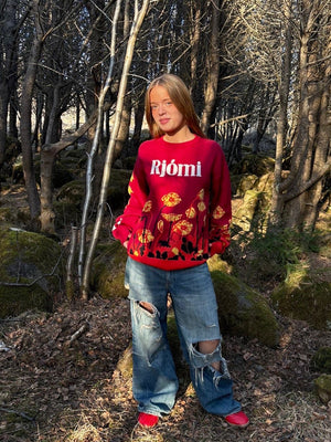 Rjómi prjónuð