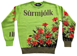 Súrmjólk prjónuð