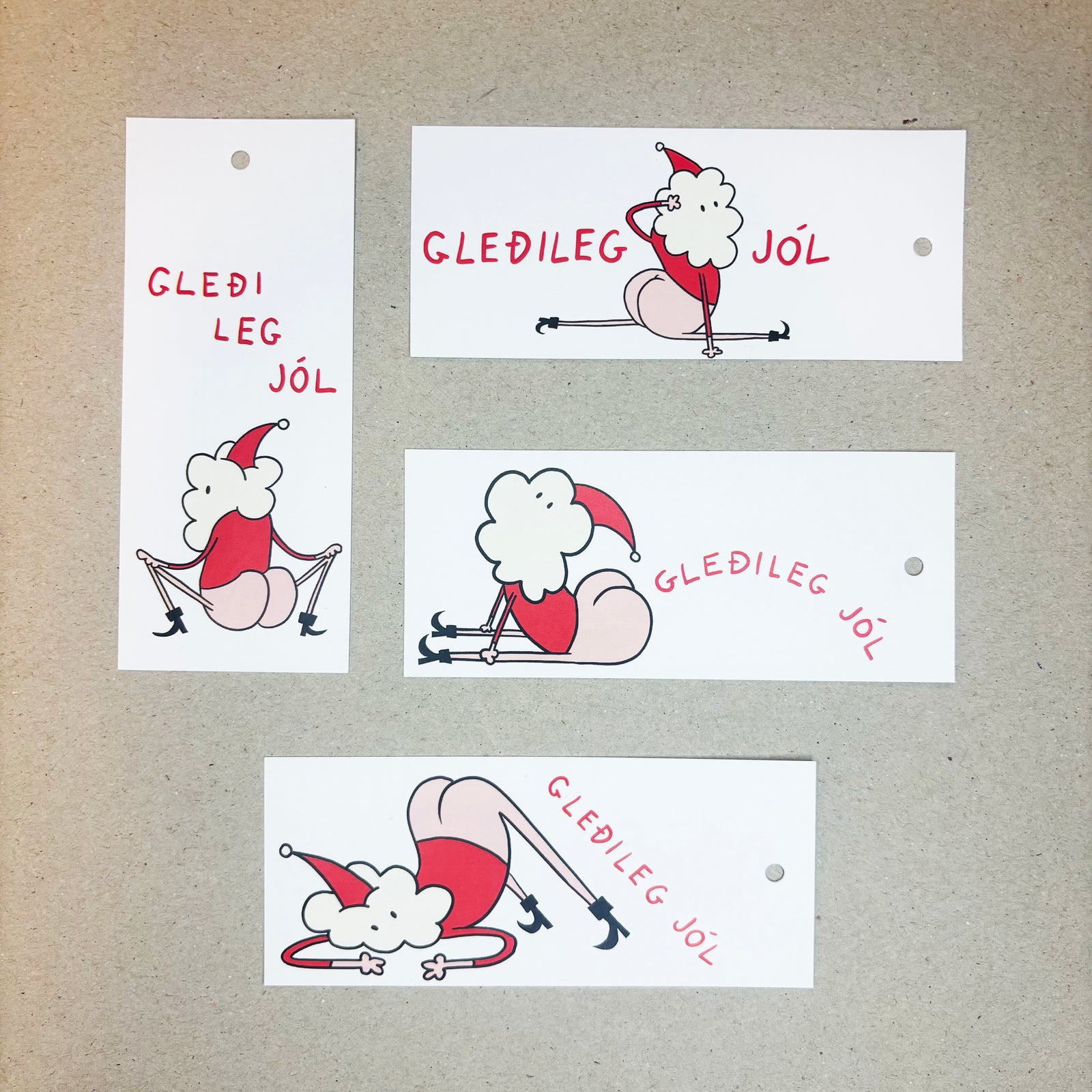 Santabooty - merkimiðar