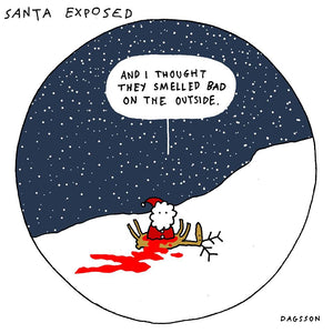 Santa Exposed - Jólakort