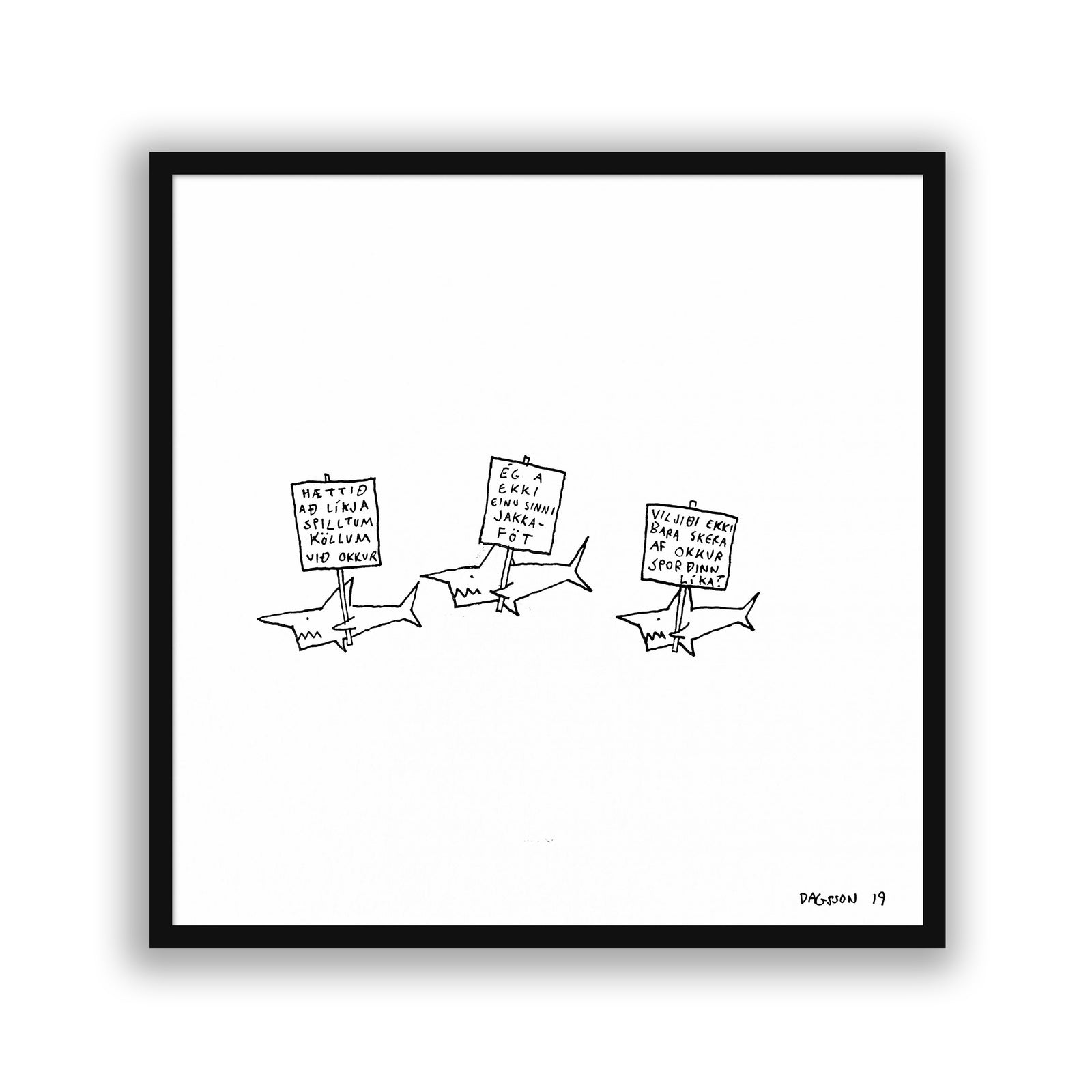 SHARK TRÍÓ - teikning