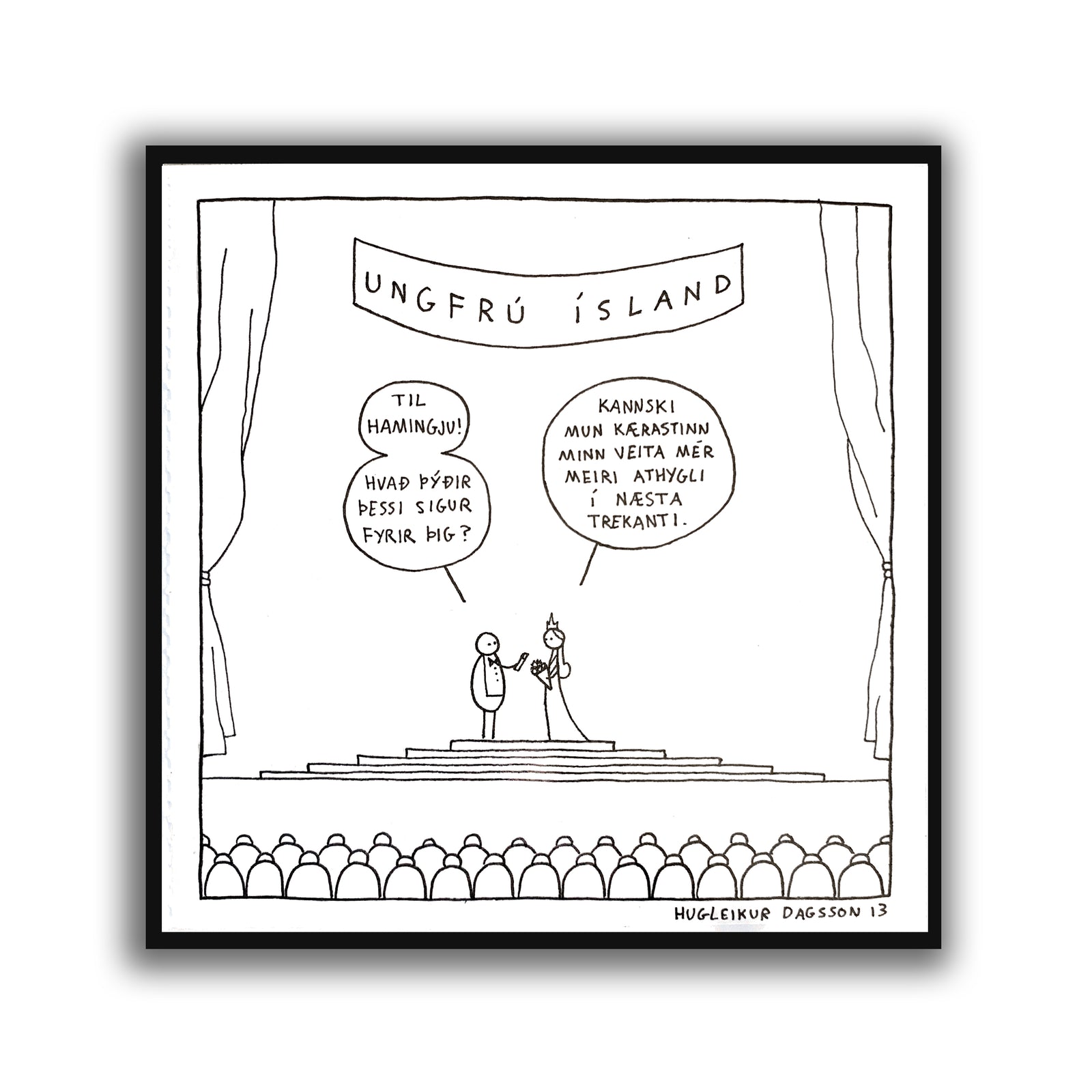 Ungfrú Ísland - teikning